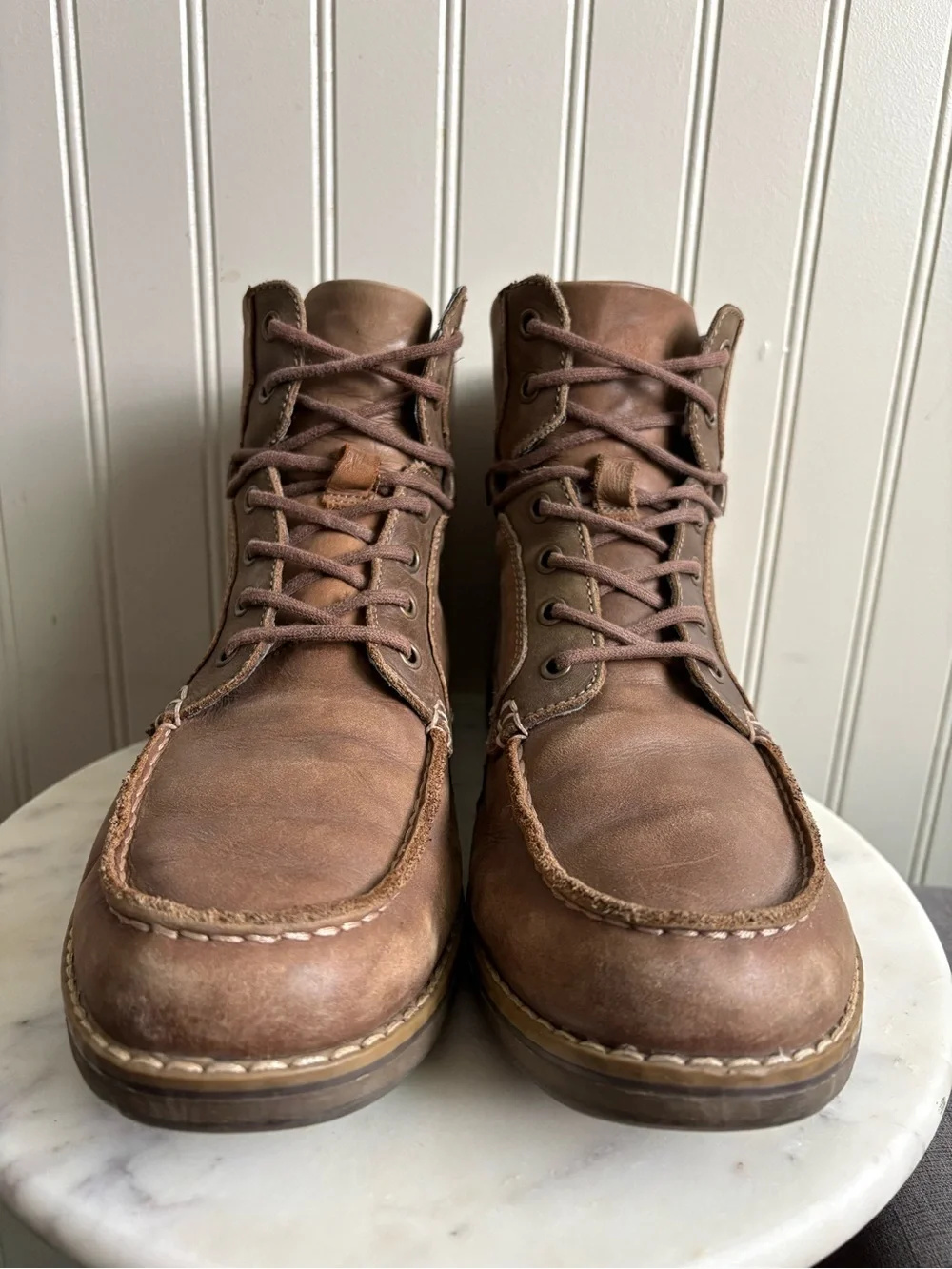 GBX Leather Layne Lace Up Chukka Works Boots Men’s 10 Brown Classic Outdoors